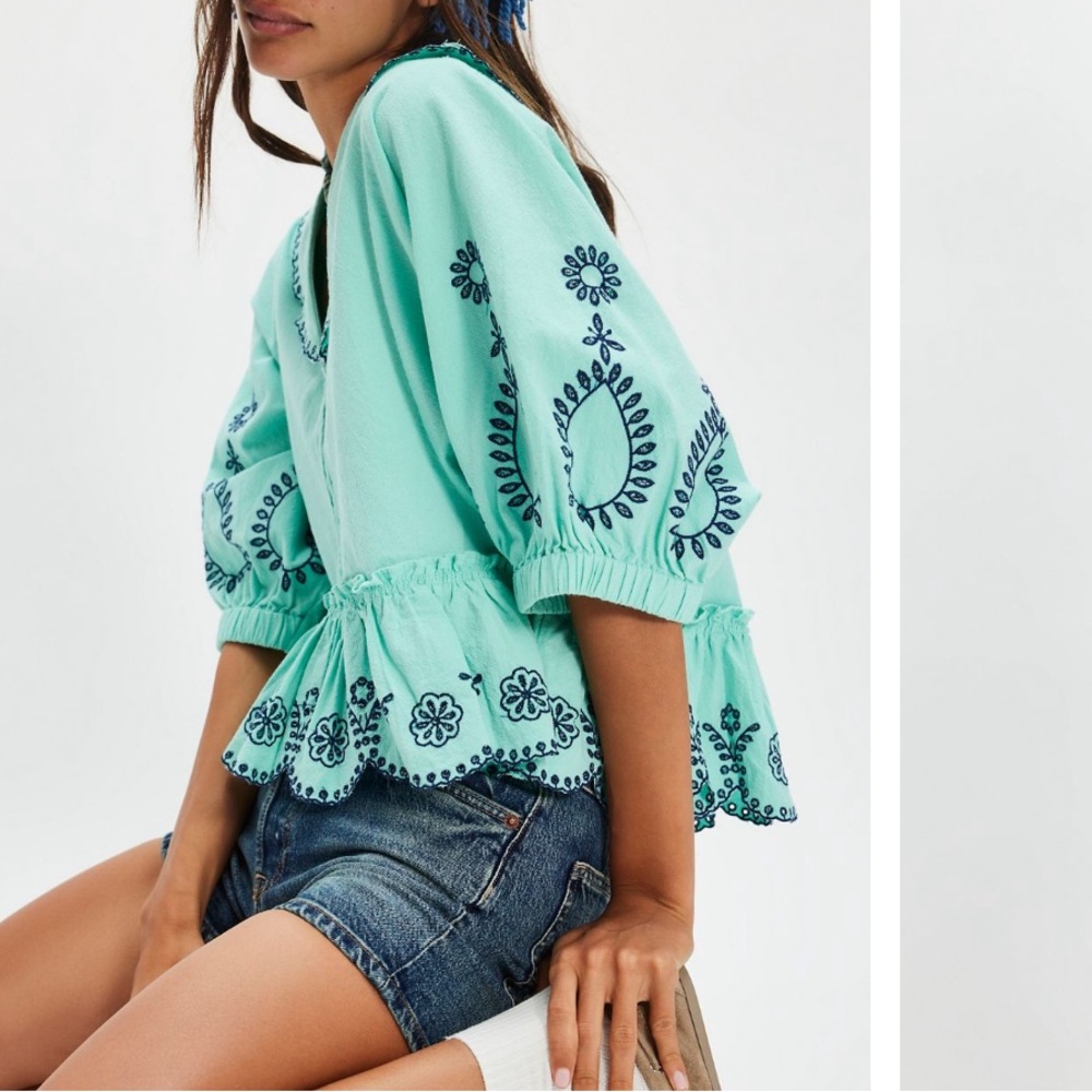 NWT Free People Arcadia Blouse, XS